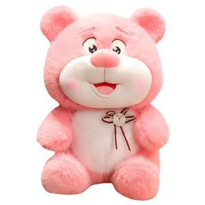 Плюшевая игрушка медведь Cartoon Happy Bear Medal Bear, высота 30см/45см/60см MLING, розовый