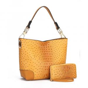 Сумка Wandy Soft Vegan Leather Hobo & Wallet Set MKF Collection By Mia K., Mustard