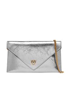 Вечерняя сумка PINKO Flat Purse Mini AI 25-26 PCPL 105347 A2OT, серебряныйfarben