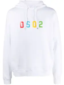 Худи с логотипом DSQUARED2, белый