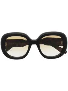 Солнцезащитные очки в массивной оправе Chloé Eyewear, коричневый