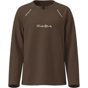 Футболка Unisex V-образный вырез утолщенная прямая посадка HUANQIU, coffee