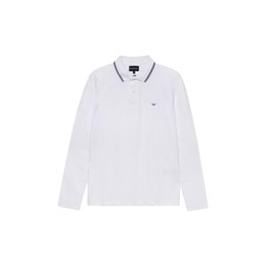 Поло с логотипом EMPORIO ARMANI, белый