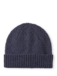 Шапка из чистой шерсти с узором гэнси Celtic & Co., Navy