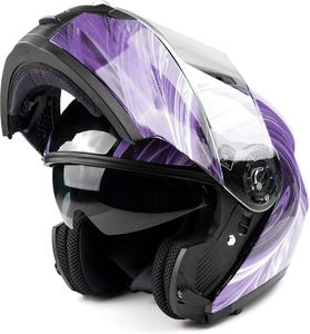Шлем мотоциклетный Typhoon Helmets TH158, фиолетовый
