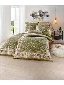 Heine Постельное белье цвета хаки с принтом