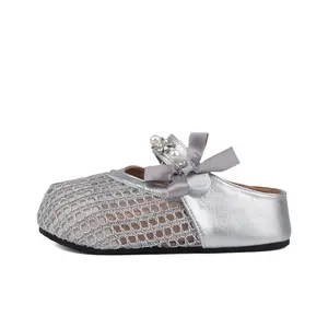 Женские сандалии с закрытым носком, устойчивые к истиранию, на резиновой подошве Dawei's house, Beige