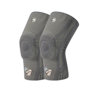 Наколенники BadFive для бега, бадминтона и баскетбола унисекс из силикона, эластана, полиэстера и полиамида LINING, серо-зеленый
