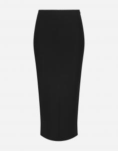 Юбка миди из джерси полной вязки milano Dolce & Gabbana, черный