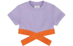 Футболка детская FENDI, фиолетовая