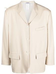 Однобортный пиджак в технике пэчворк Magliano, нейтральный цвет