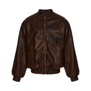 Куртка Magda Butrym Leather Jacket 'Brown'