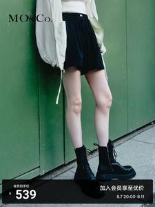 Шорты двухслойные Moco 2024 с высокой талией, белый