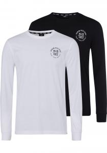 Рубашка H.I.S, черный/белый