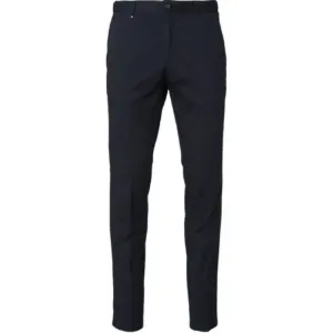 Брюки с зауженным низом HUGO BOSS, темно-синий