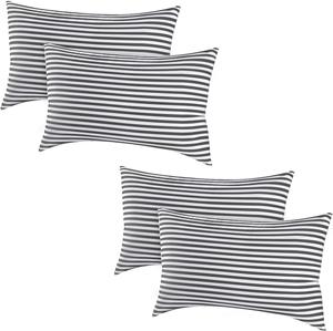 EIUE Подушки для сна EIUE 4 шт с наполнителем из микрофибры для сна на боку и спине Blackish Green