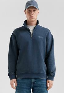 Толстовка QS MIT BRUSTPRINT, Tiefblau/Blue