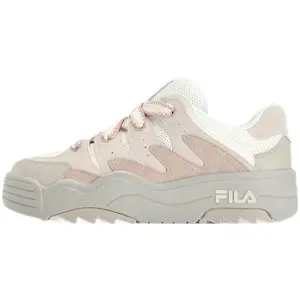 Кроссовки спортивные женские Fila Rosetta в стиле ретро, бежевый / светло-розовый