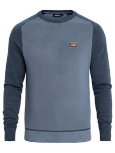 Ombre Свитер 'OM-SWSW-0121' в цвете Dusty Blue, Dark Blue