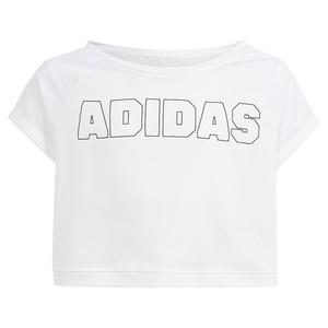 Футболка с коротким рукавом adidas Cropped, белый