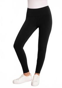 Черные джерси-флисовые леггинсы с высокой талией Sympli