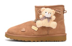 UGG Классические мини термостойкие устойчивые к истиранию короткие зимние ботинки Women's Brown