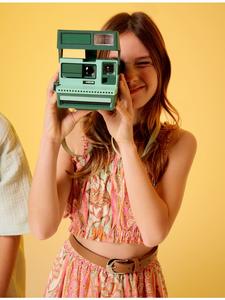 Блузка SS оранжевого цвета с рисунком KOTON