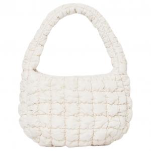 Полиэстеровая сумка "Облако", мини-клатч на одно плечо женский экрю COS