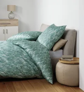 Комплект постельного белья Janine Design Mako-Satin Moments 98121, зеленый, размер 155x220+80x80 Original Janine