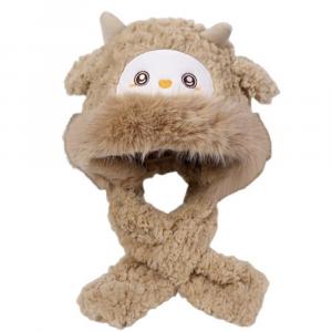 Cute Little Sheep Hats & Caps Sweet Style Design Thickened Warm Ancient And Mysterious Doll Products Oloy, коричневый