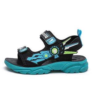 Детские сандалии с низким верхом, нескользящие, износостойкие, дышащие, легкие, амортизирующие NEZHACHAOHAI, черный