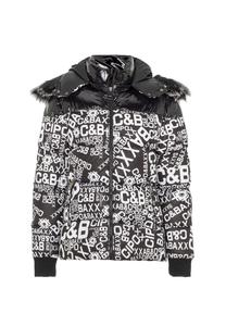 Зимняя куртка с модным принтом по всей поверхности CIPO & BAXX, белый