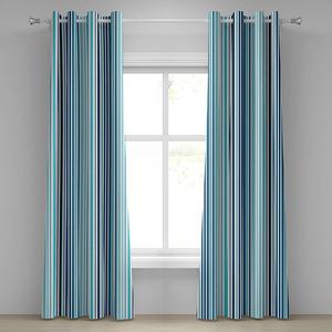 Штора Abakuhaus Stripes 2er-Set, полиэстер - светло-голубой / темно-синий - высота: 245 см