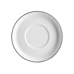 Фарфоровое комбинированное блюдце Cucina Colori Black 15 см Arzberg, белый черный