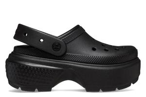 Stomp Clog U шлепанцы на платформе Crocs, черный