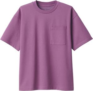 Мужская футболка MUJI с коротким рукавом и широкими рукавами для защиты от УФ-излучения (AB1MEA4S), розовый