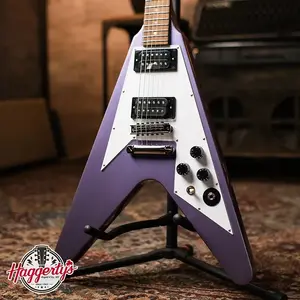 Epiphone Kirk Hammett 1979 Flying V - пурпурный металлический с жестким футляром