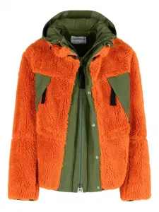 Куртка из шерпы с капюшоном SACAI, оранжевый