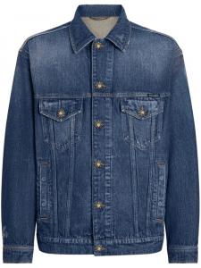 Dolce & Gabbana джинсовая куртка с логотипом, синий