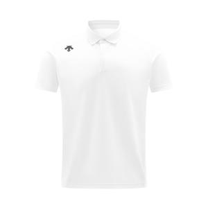 Тренировочная футболка Polo мужская DESCENTE, ярко-белый