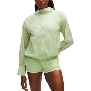 Lululemon Прозрачная куртка женская, Lemon Grass Green