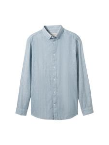 Повседневная рубашка TOM TAILOR Regular fit Button Up Shirt, пыльно-голубой
