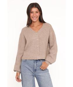 Женский кардиган Sybil на пуговицах спереди - цвет "Грибной", размер XL Petal and Pup, Brown