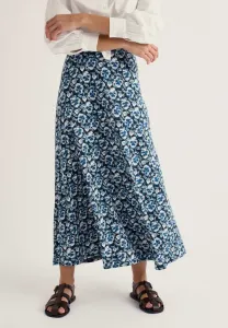 Длинная юбка до щиколотки цвета розы Seasalt Cornwall, Navy Spring Pansy Maritime