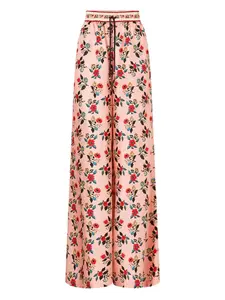 Брюки с кулиской и цветочным принтом Camilla, розовый