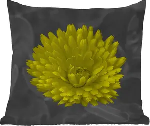 Подушка для улицы - Цветы - Акварель - Одуванчики - 40x40 см - Устойчива к погодным условиям - Подушка для отдыха - Подушка - Внутренняя обивка с изображением MuchoWow