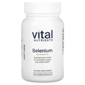 Vital Nutrients, Селен, 200 мкг, 90 веганских капсул