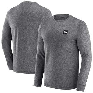 Мужская футболка с длинным рукавом j palmer heather black kansas city chiefs four down Unbranded