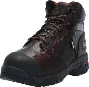 Timberland PRO мужские рабочие ботинки Helix с внутренней защитой плюсны и композитным защитным носком, 6 дюймов, Brown-2024 New