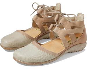 Туфли на плоской подошве Naot Kata, цвет Beige Lizard Leather/Khaki Beige Leather/Arizona Tan Leather